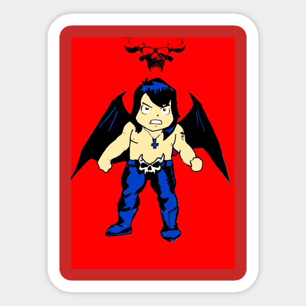 Danzig Batzig Sticker by Alan Frost artwork